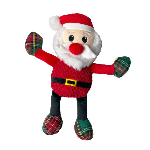 Happy Pet Festive Waffle Santa Dog Toy