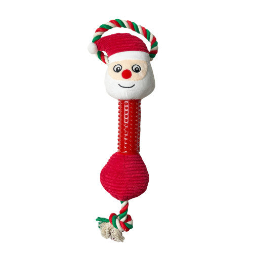 Happy Pet Long Neck Santa Dog Toy