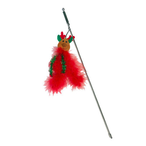 Happy Pet Reindeer Sparkle Cat Teaser