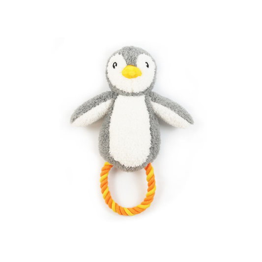 Happy Pet Dog Toy Pebble the Penguin Rope