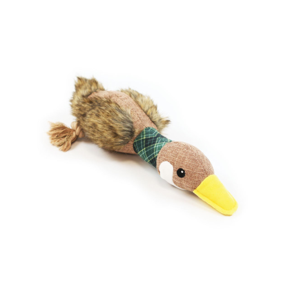 Happy Pet Dog Toy Festive Goose Green 