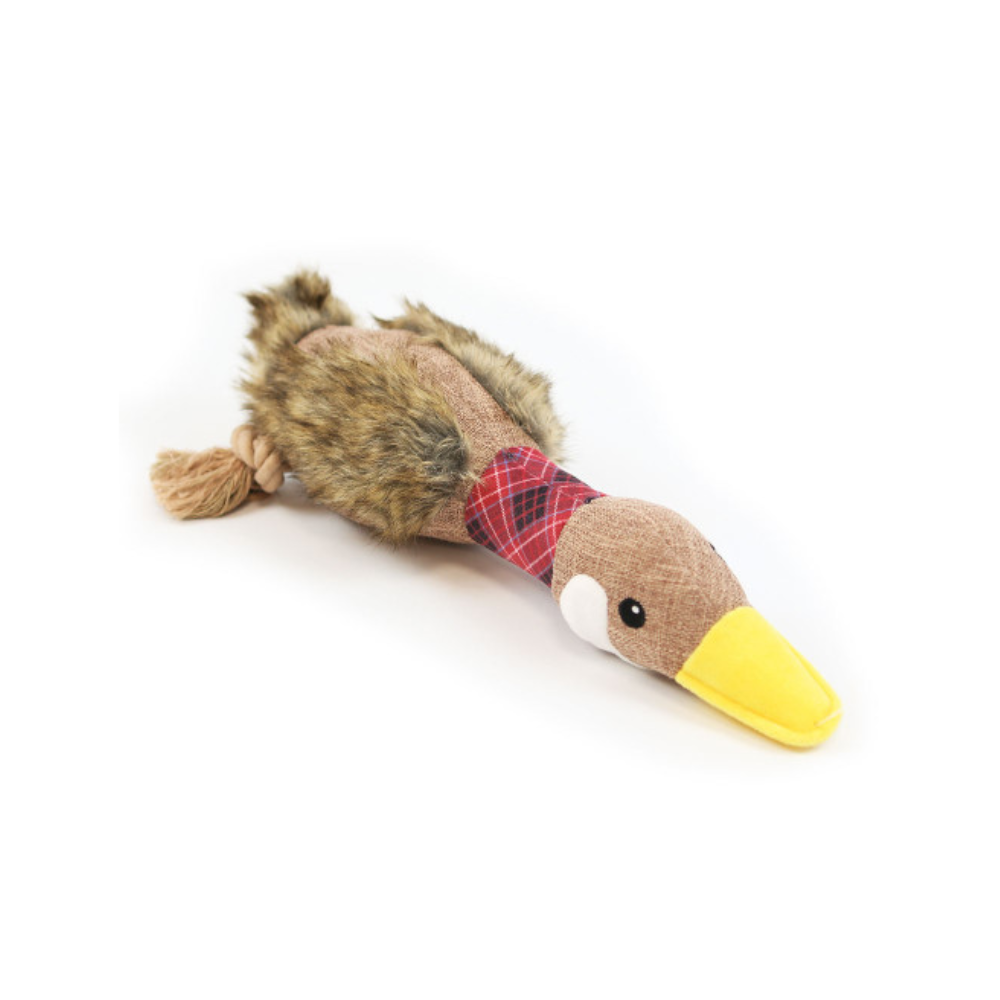 Happy Pet Dog Toy Festive Goose Red 