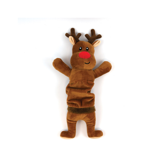 Happy Pet Stretchy Reindeer Dog Pull Toy