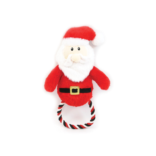 Happy Pet Dog Toy Santa Paws Rope
