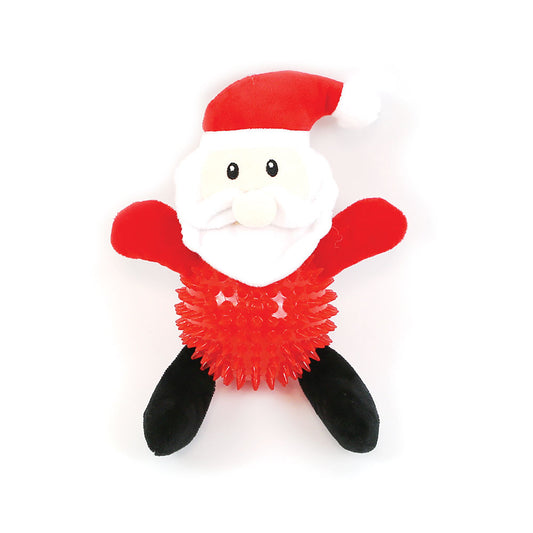 Happy Pet Dog Toy Santa Paws TPR Body