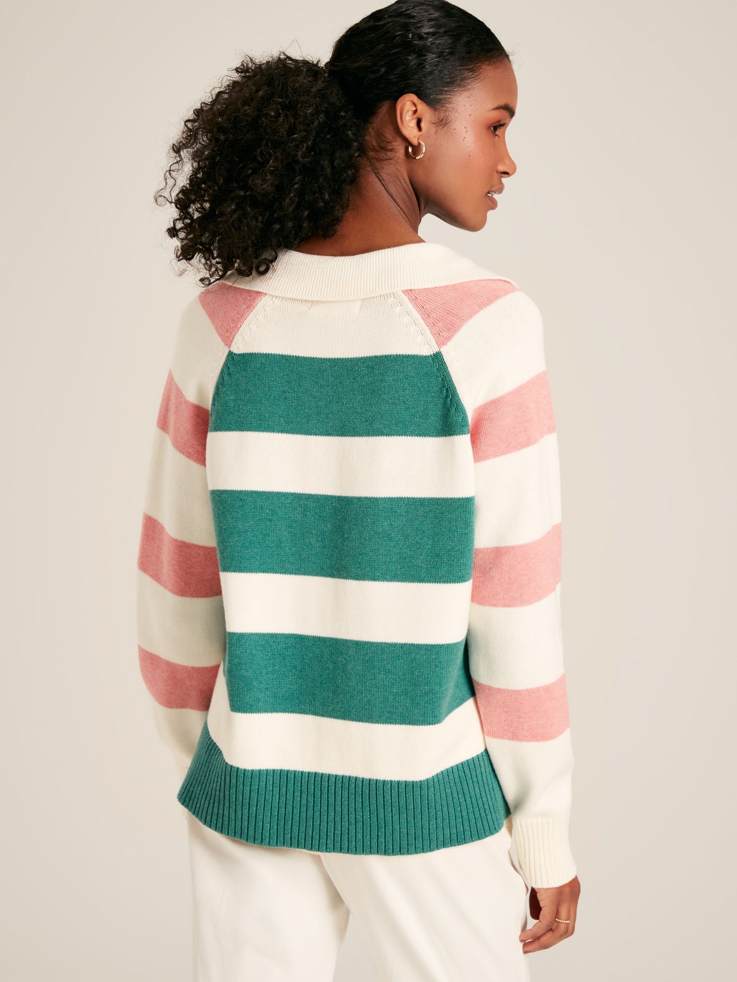 Joules Marion Striped Jumper with Collar