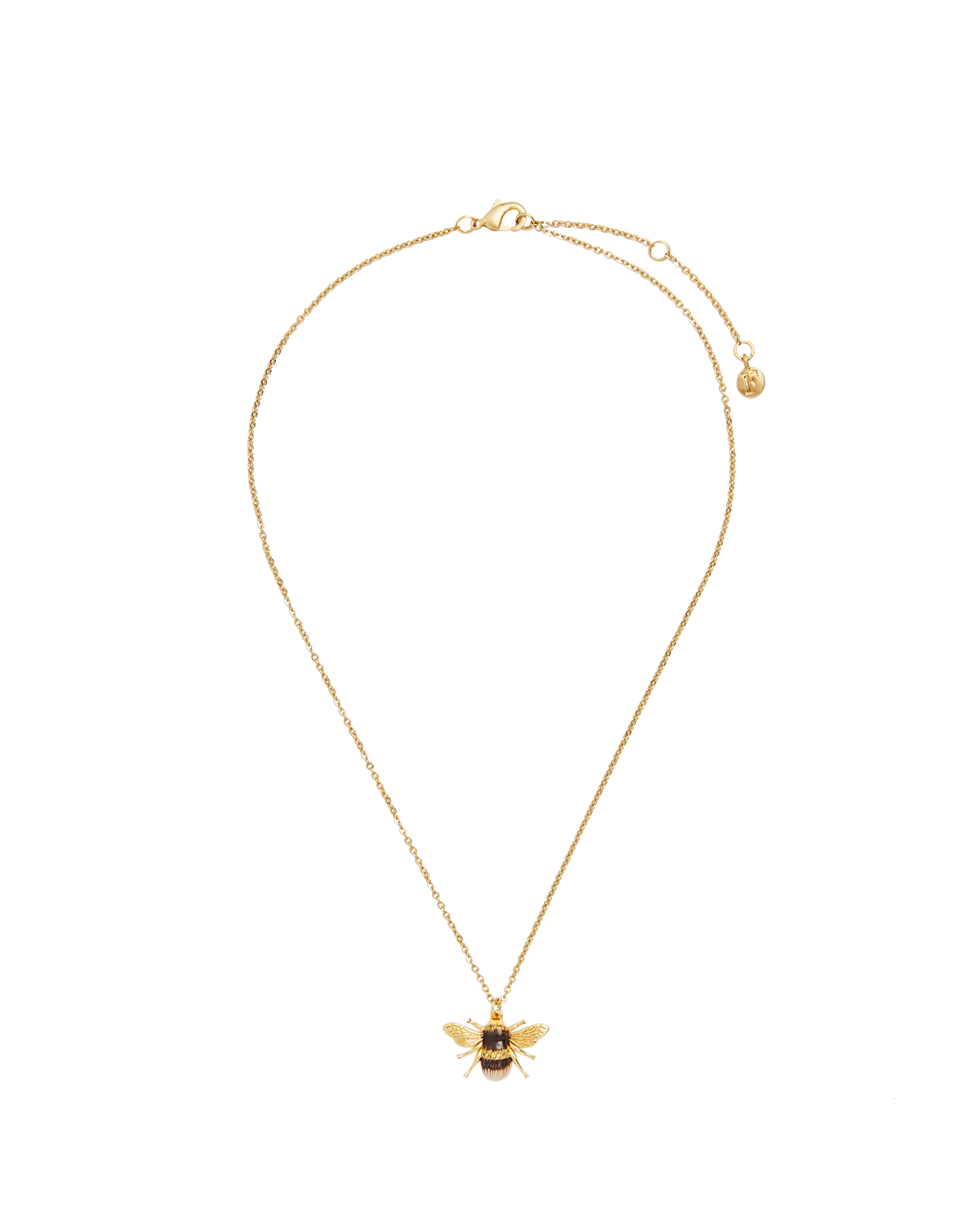 Fable Gold Honey Bee Enamel Necklace