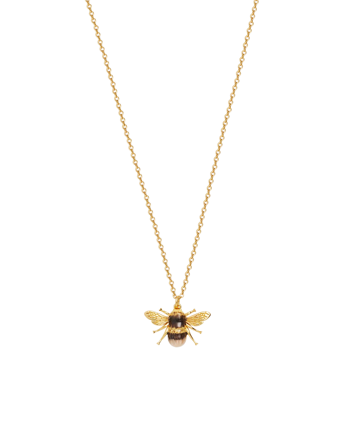 Fable Gold Honey Bee Enamel Necklace