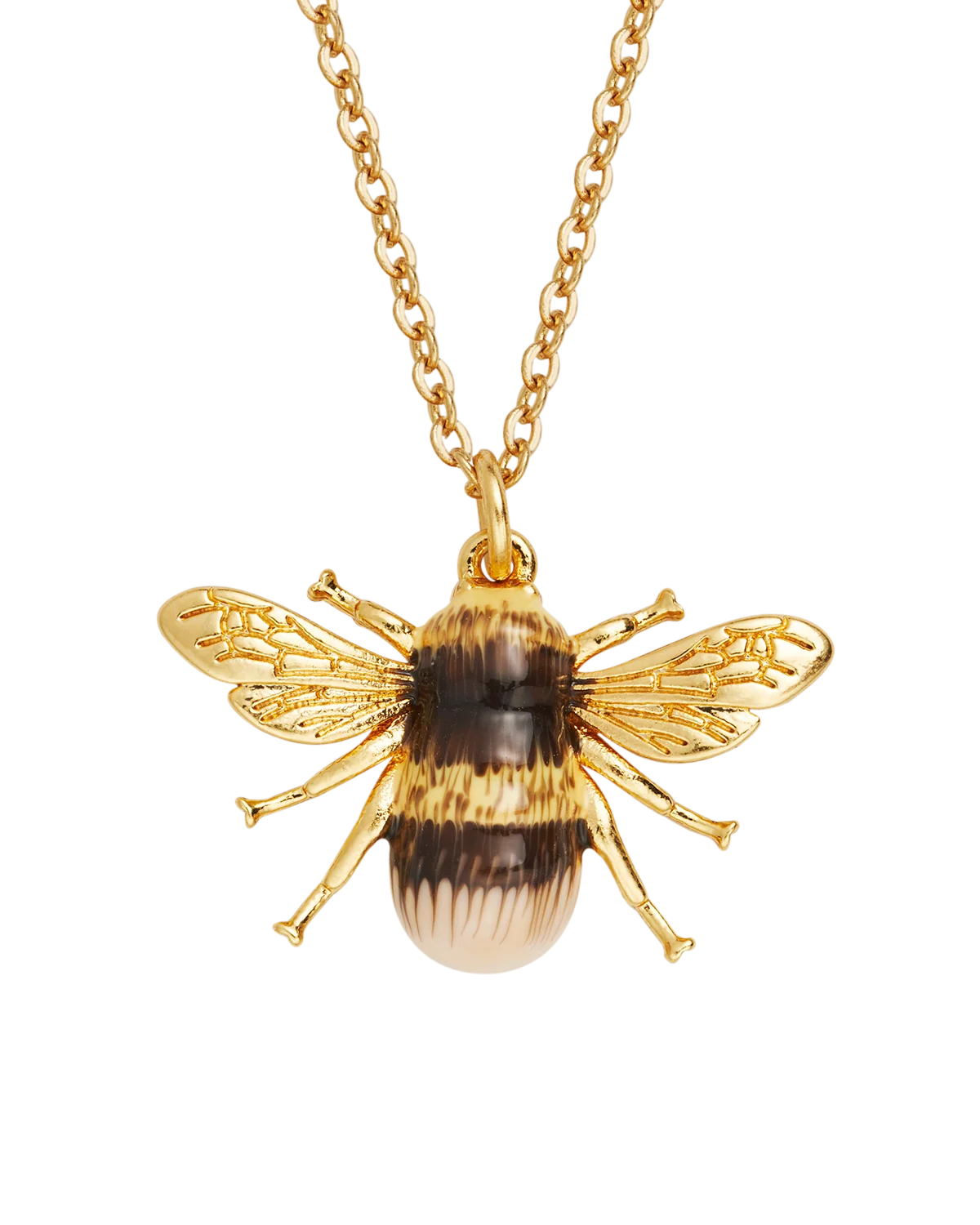 Fable Gold Honey Bee Enamel Necklace