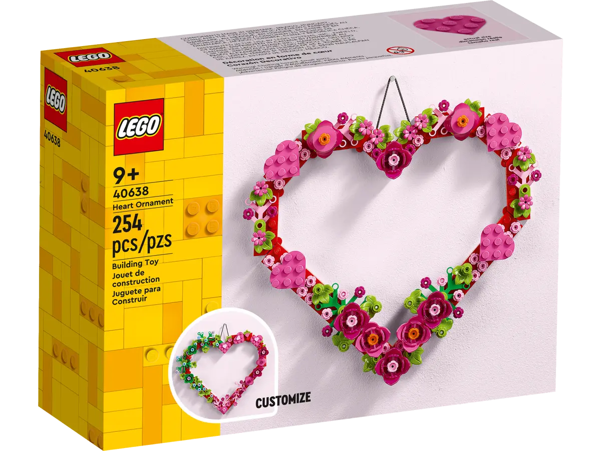 Lego Heart Ornament 40638
