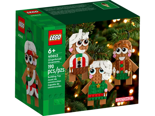 Lego Gingerbread Ornaments 40642