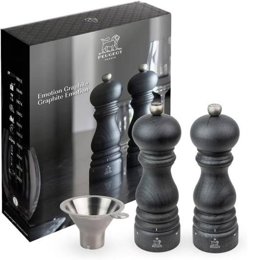 Peugeot Graphite Emotion Paris U Select 18Cm Salt & Pepper Mill Duo With Peppercorns