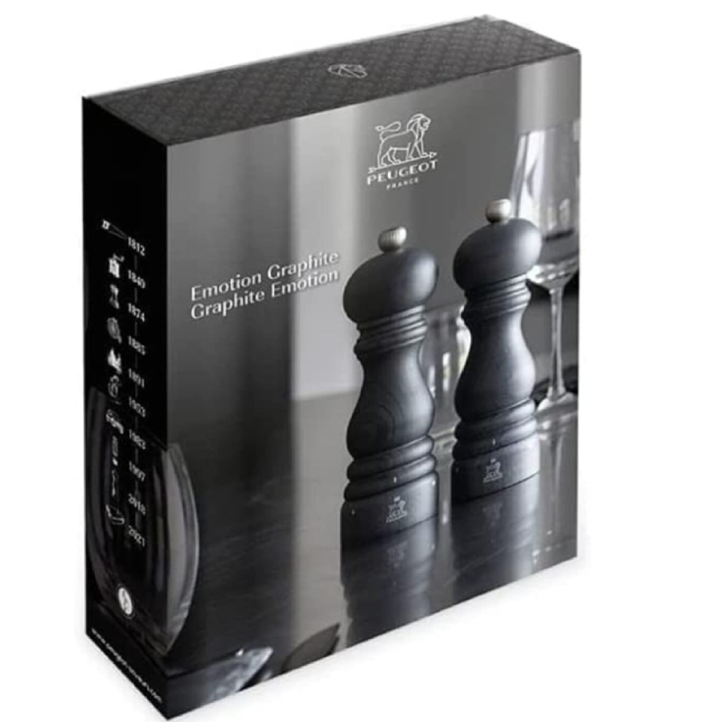 Peugeot Graphite Emotion Paris U Select 18Cm Salt & Pepper Mill Duo With Peppercorns