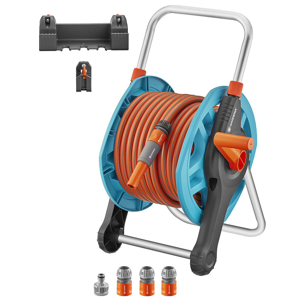 Hose Rell Set Gardena Basic Wall Hose Reel Set 25m – Sam Turner & Sons