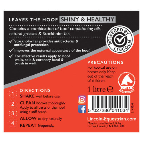 Lincoln Classic Hoof Oil 500ml