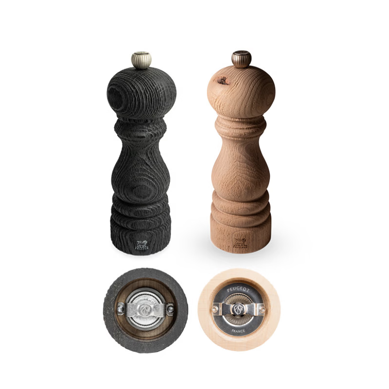 Peugeot Nature Upcycled Wood Salt & Pepper Mill Duo Gift Set 18Cm