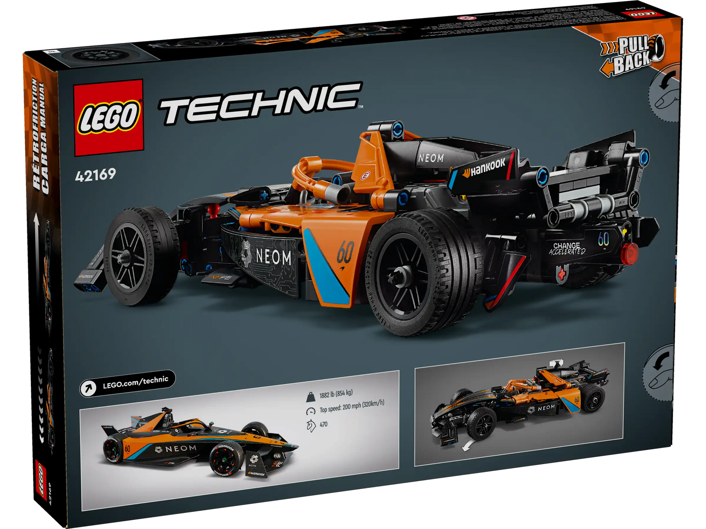 Lego Technic NEOM McLaren Formula E Race Car 42169