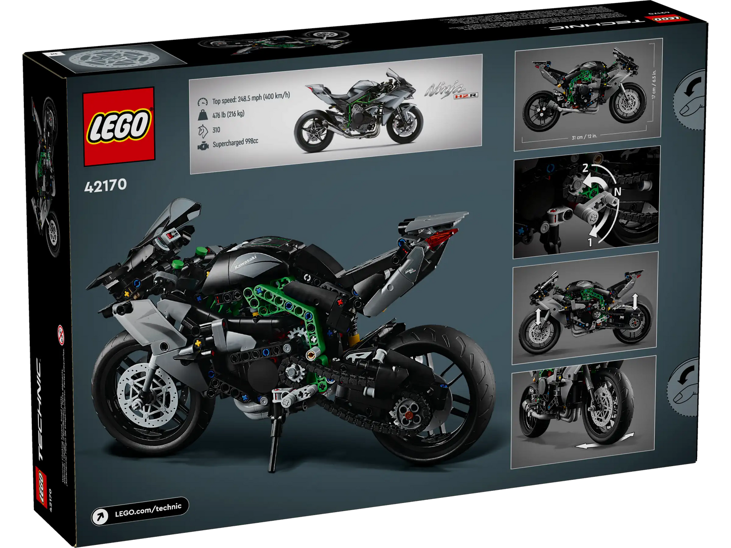 Lego Technic Kawasaki Ninja H2R Motorcycle 42170