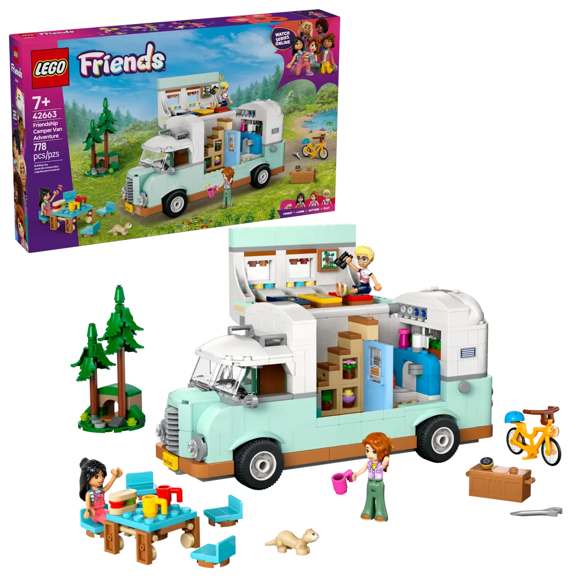 Lego Friends Friendship Camper Van Adventure 42663
