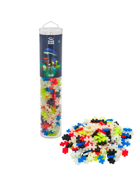 Plus-Plus Glow mix / 240 pcs Tube 