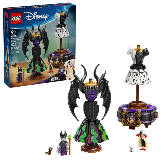 Lego Disney Maleficent's and Cruella De Vil's Dresses 43262
