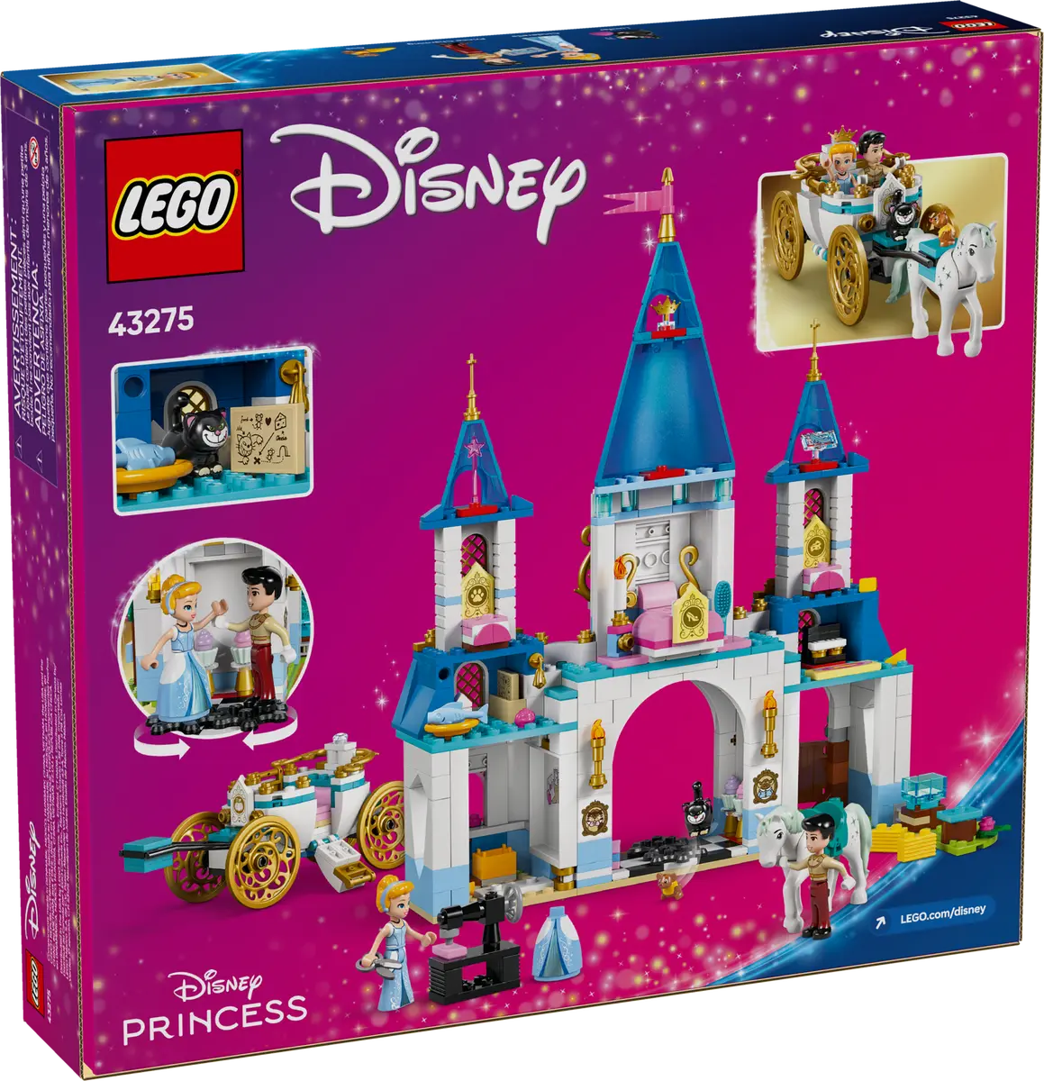Lego Disney Cinderella's Castle & Horse Carriage 43275
