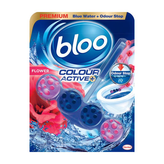 Bloo Colour Active Toilet Rim Block - Flower