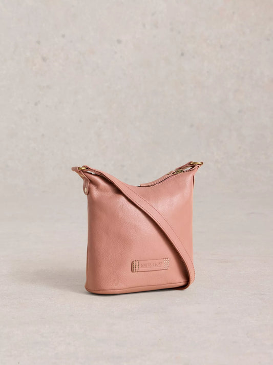 White Stuff Mini Fern Leather Crossbody Bag