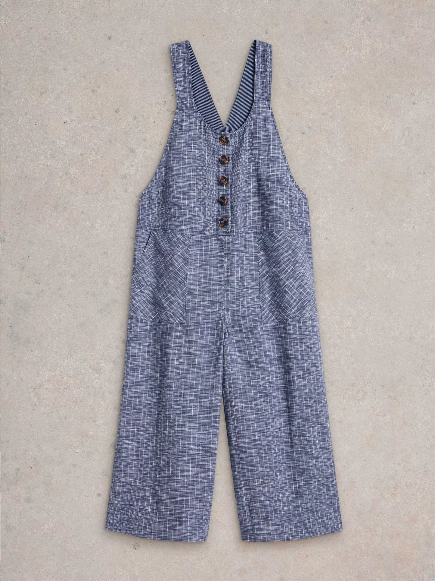 White Stuff Viola Linen Dungarees
