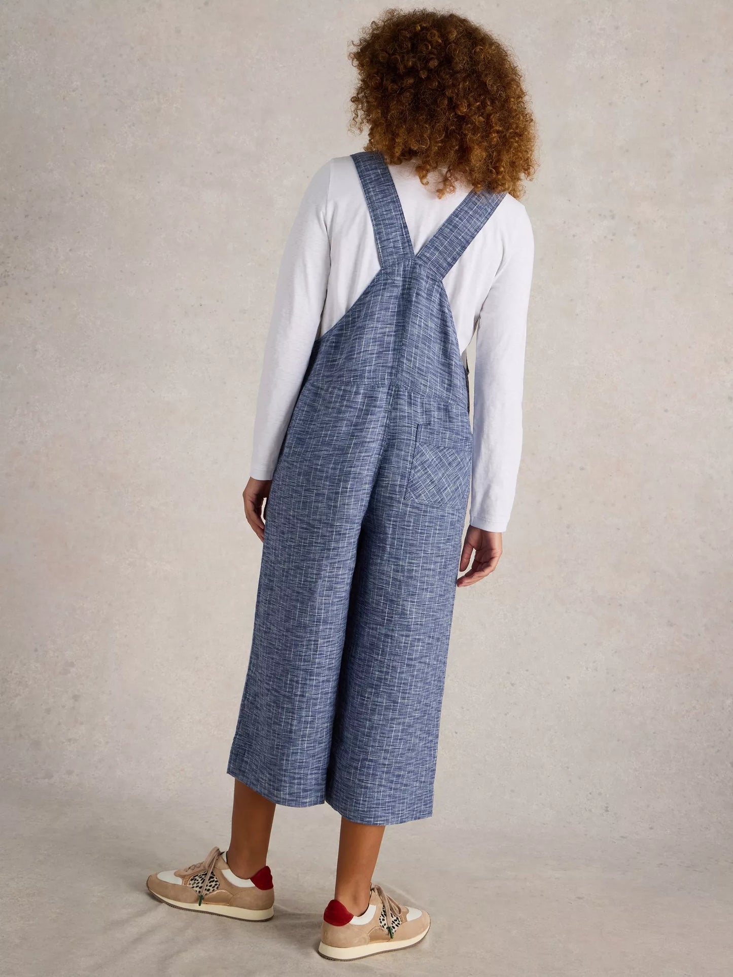 White Stuff Viola Linen Dungarees