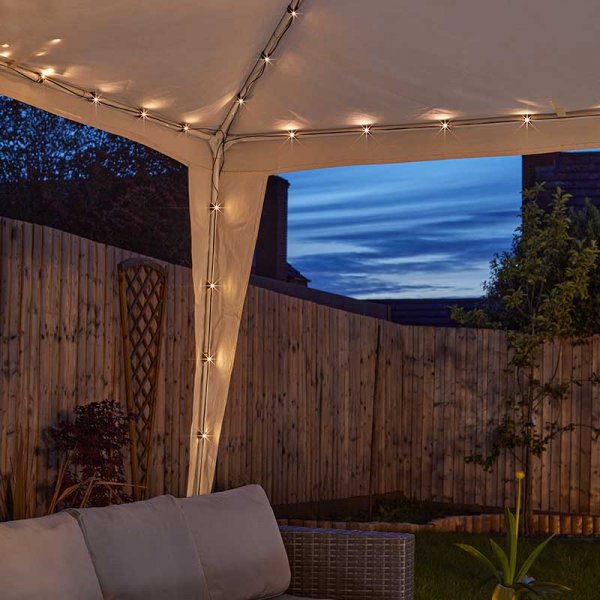 Smart Solar Gazebo String Lights