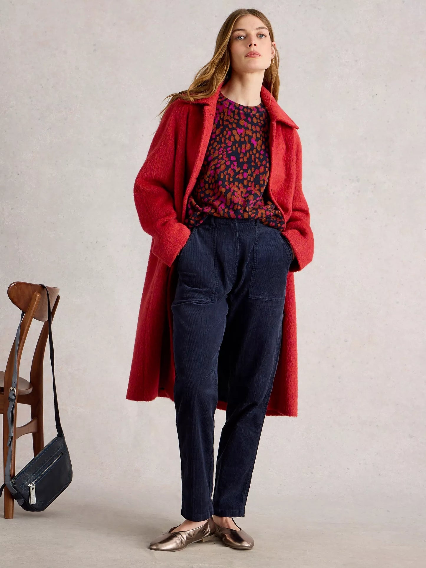 White Stuff Katie Print Jumper