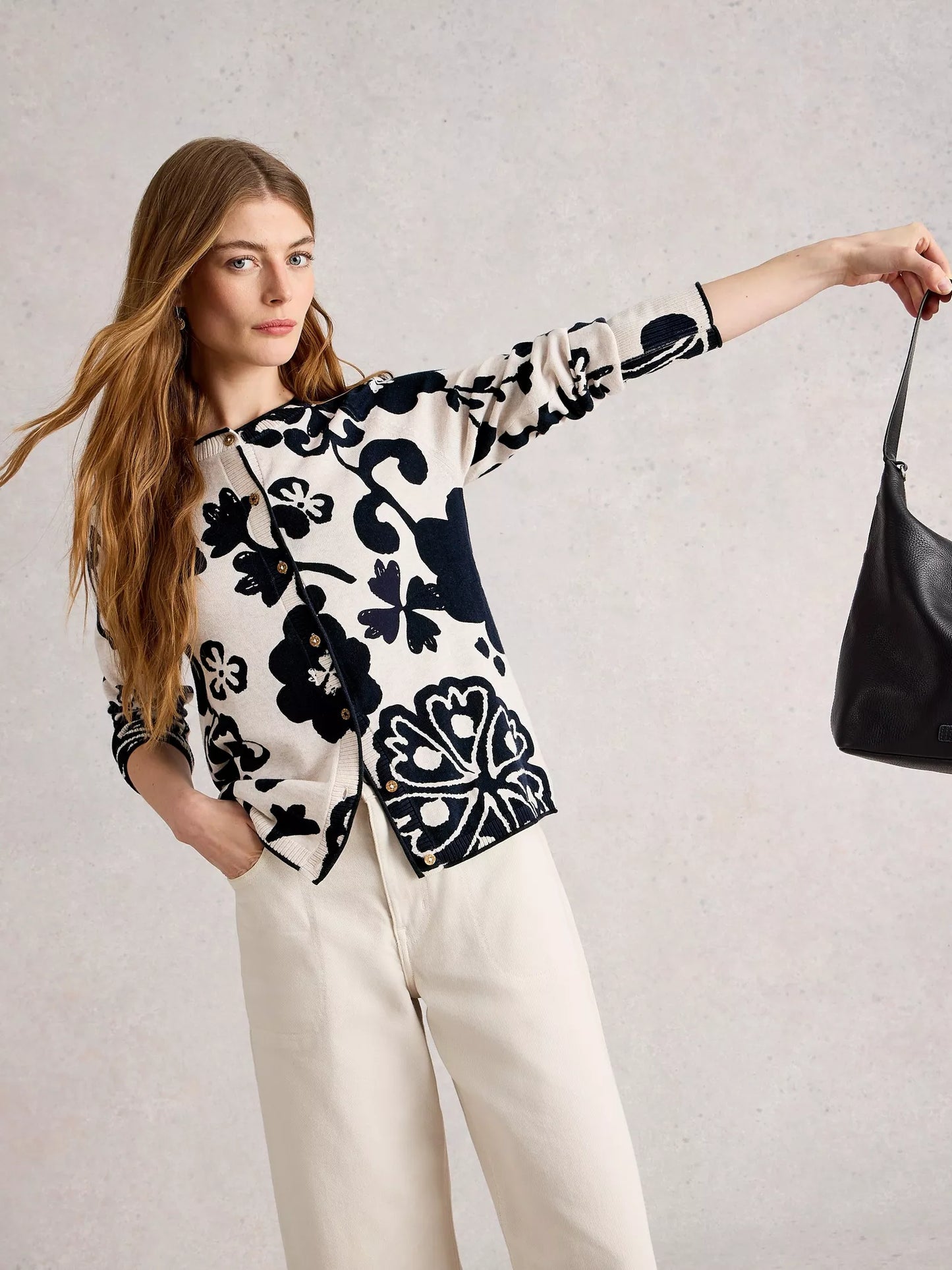 White Stuff Lulu Printed Cardigan