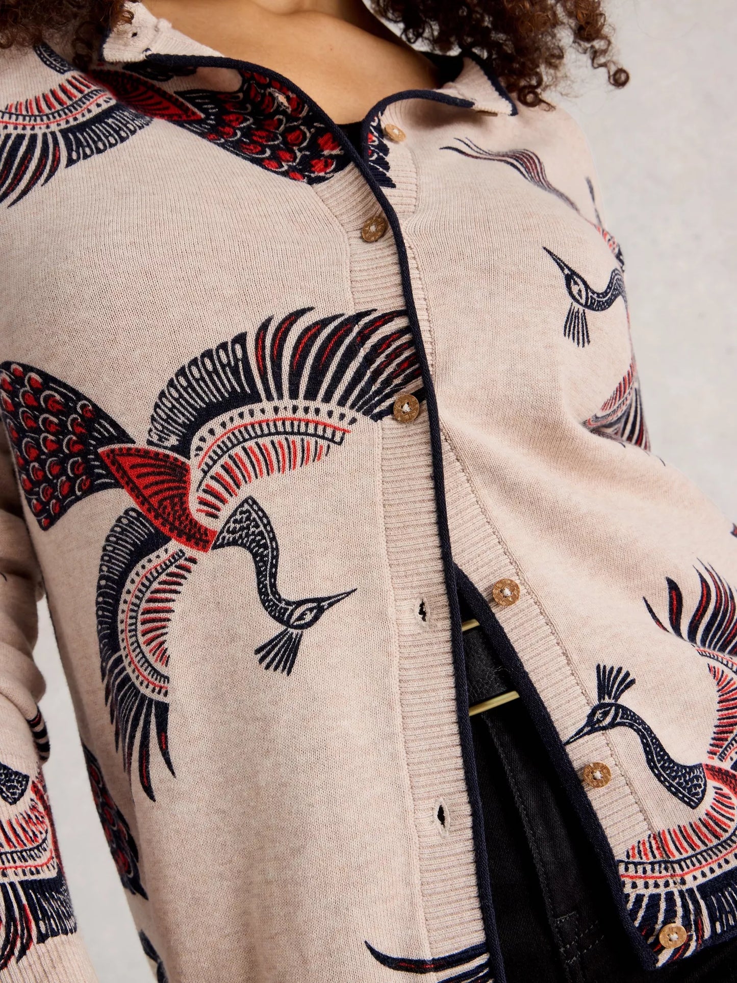 White Stuff Lulu Printed Cardigan