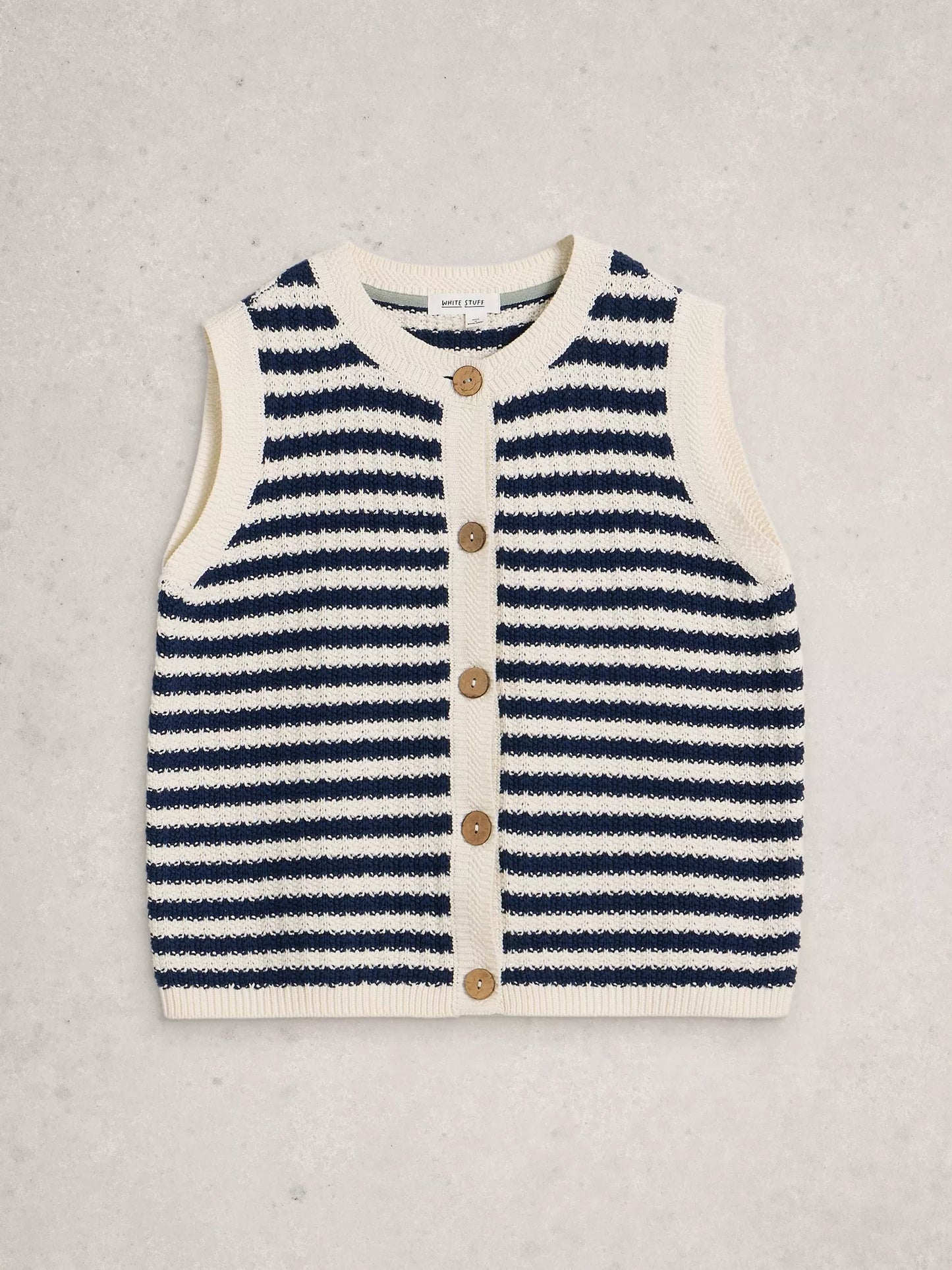 White Stuff Sienna Stripe Button Tank