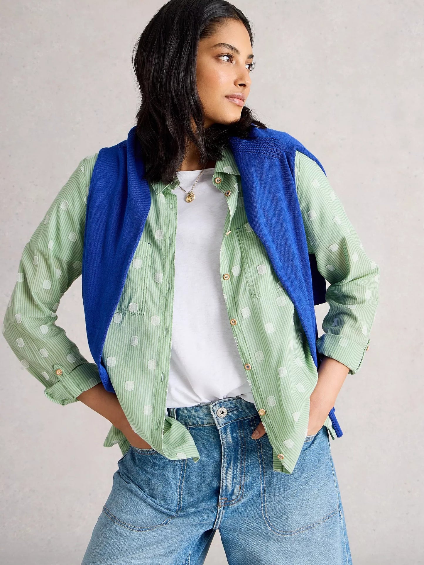 White Stuff Sophie Organic Cotton Shirt