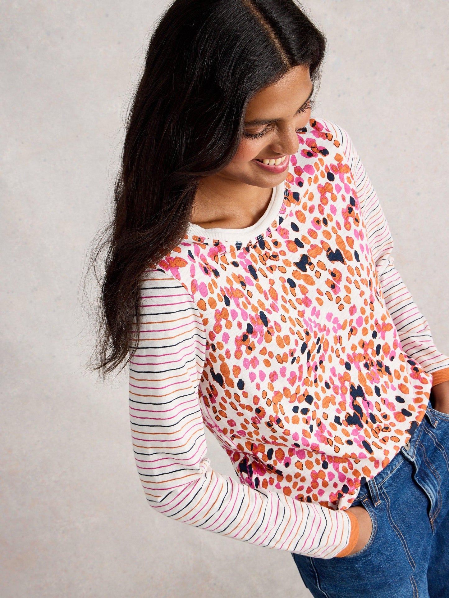 White Stuff Clara Long-Sleeve T-Shirt