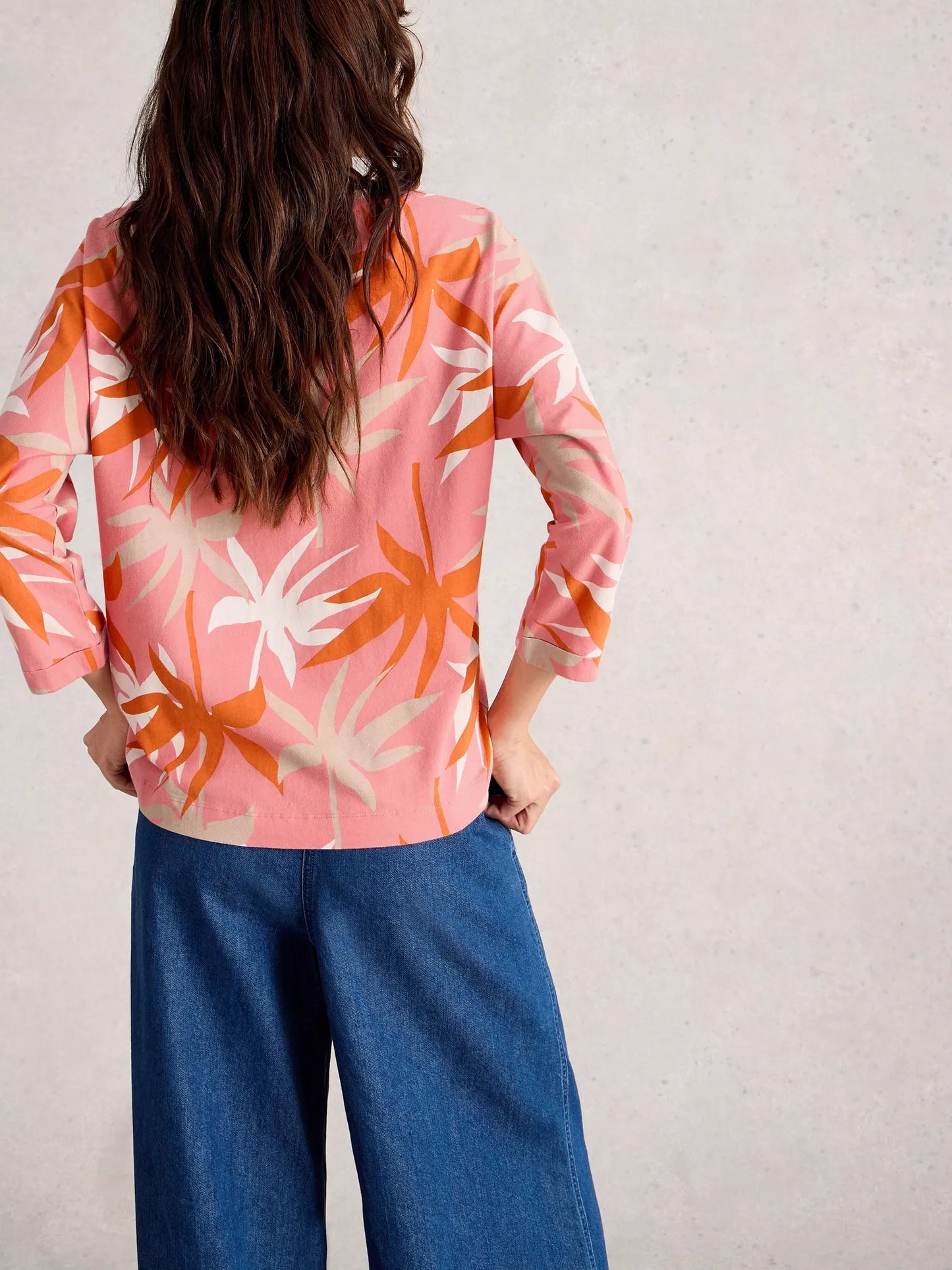 White Stuff Demi Dolman Mid Sleeve Top
