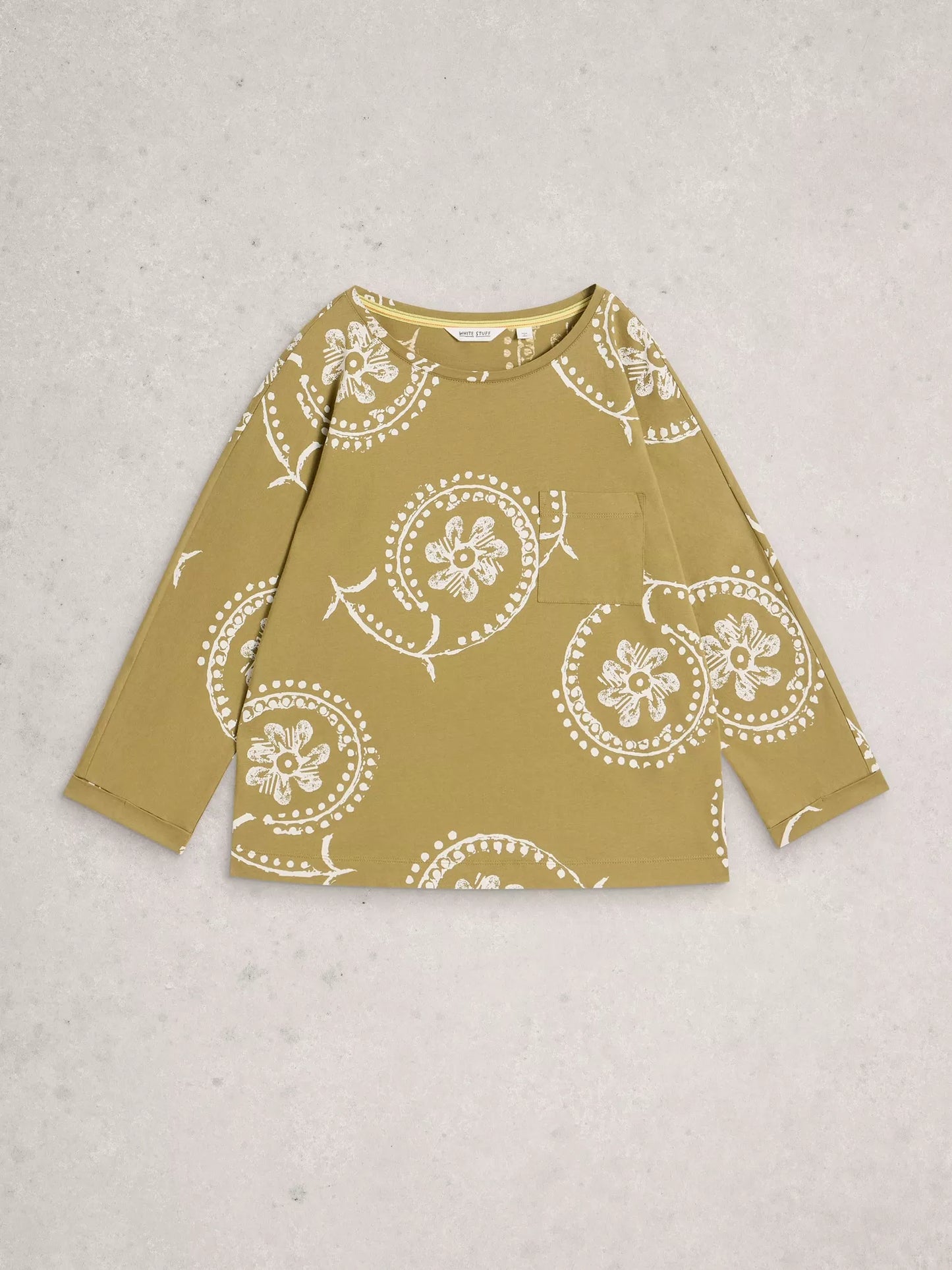 White Stuff Demi Dolman Mid Sleeve Top