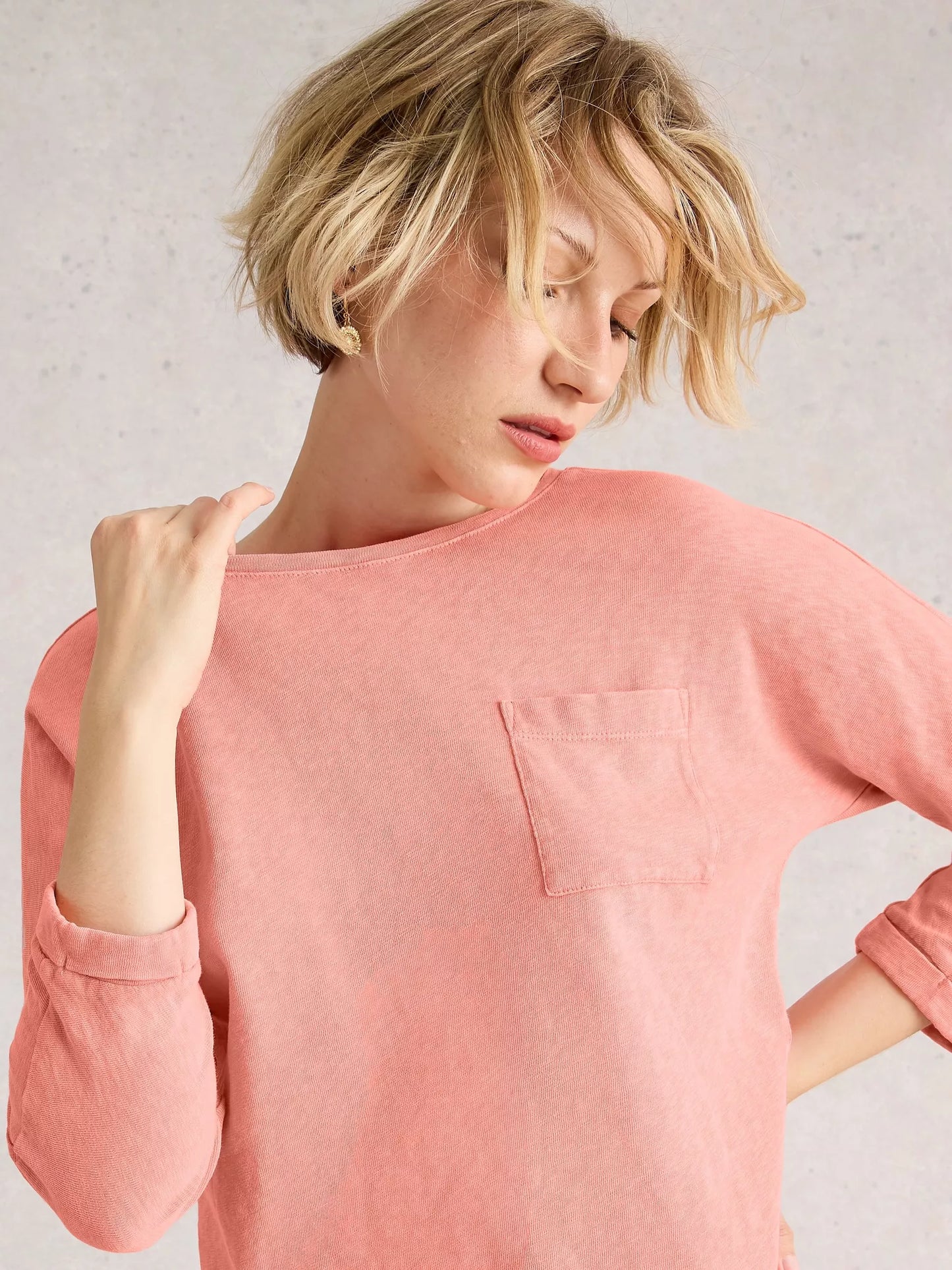 White Stuff Demi Dolman Crew Neck Top