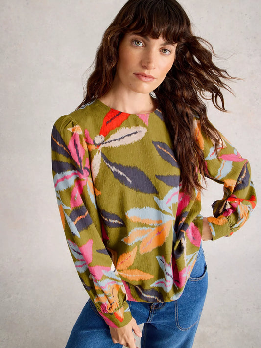 White Stuff Ulla Crew Neck Top