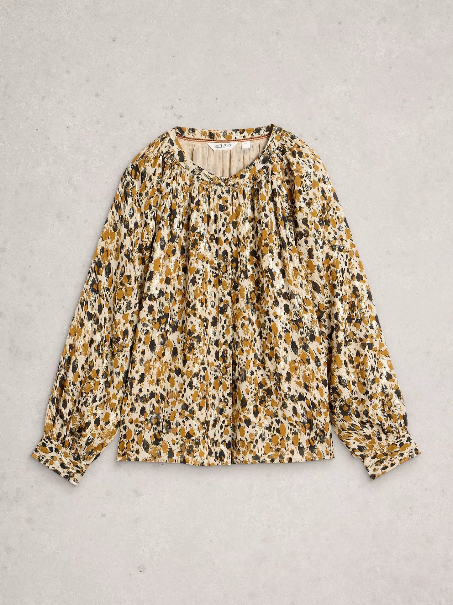 White Stuff Ari Metallic Top