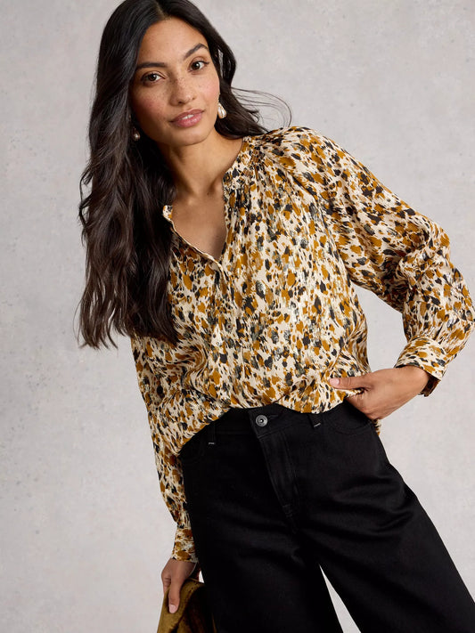 White Stuff Ari Metallic Top