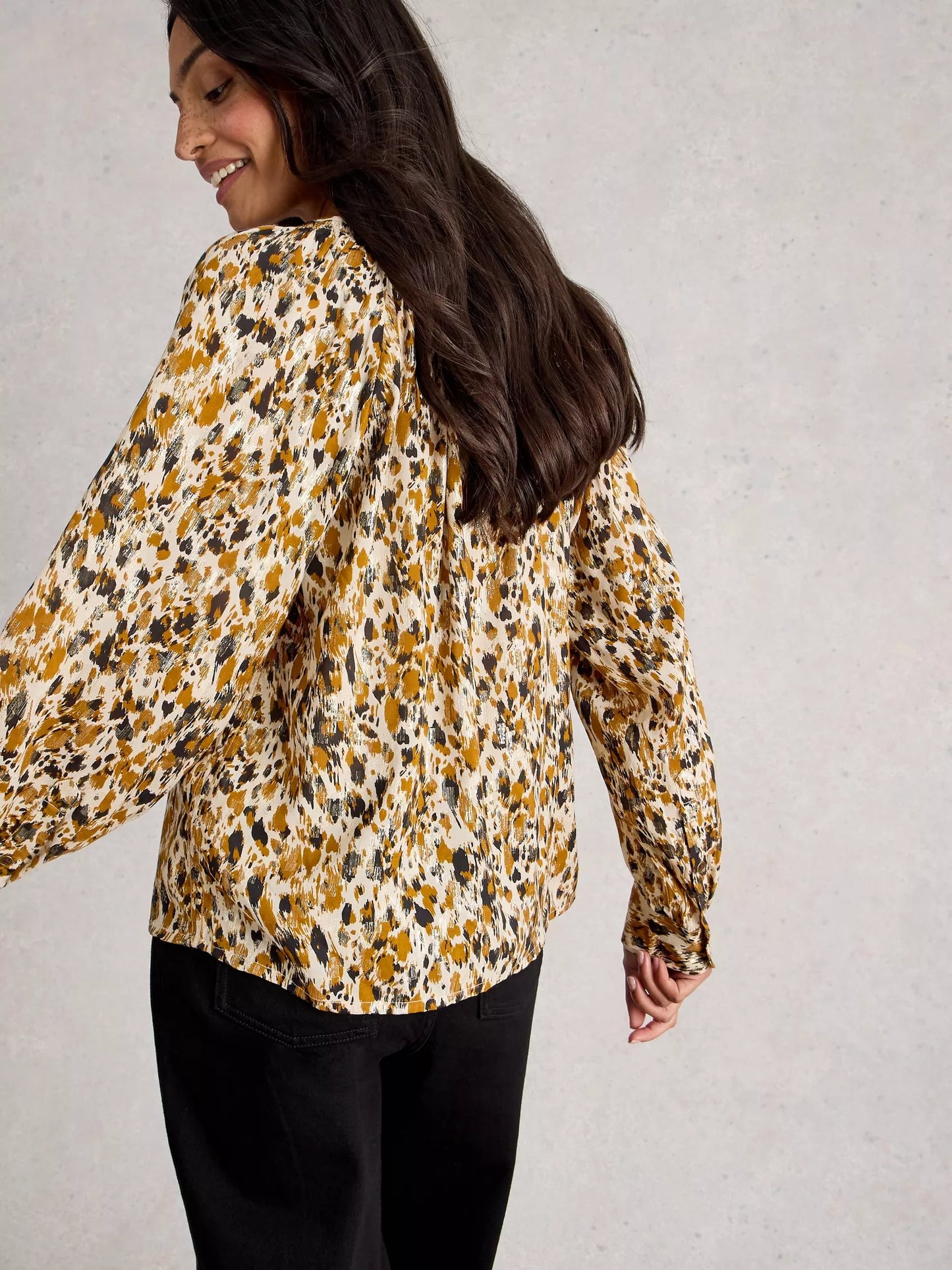 White Stuff Ari Metallic Top