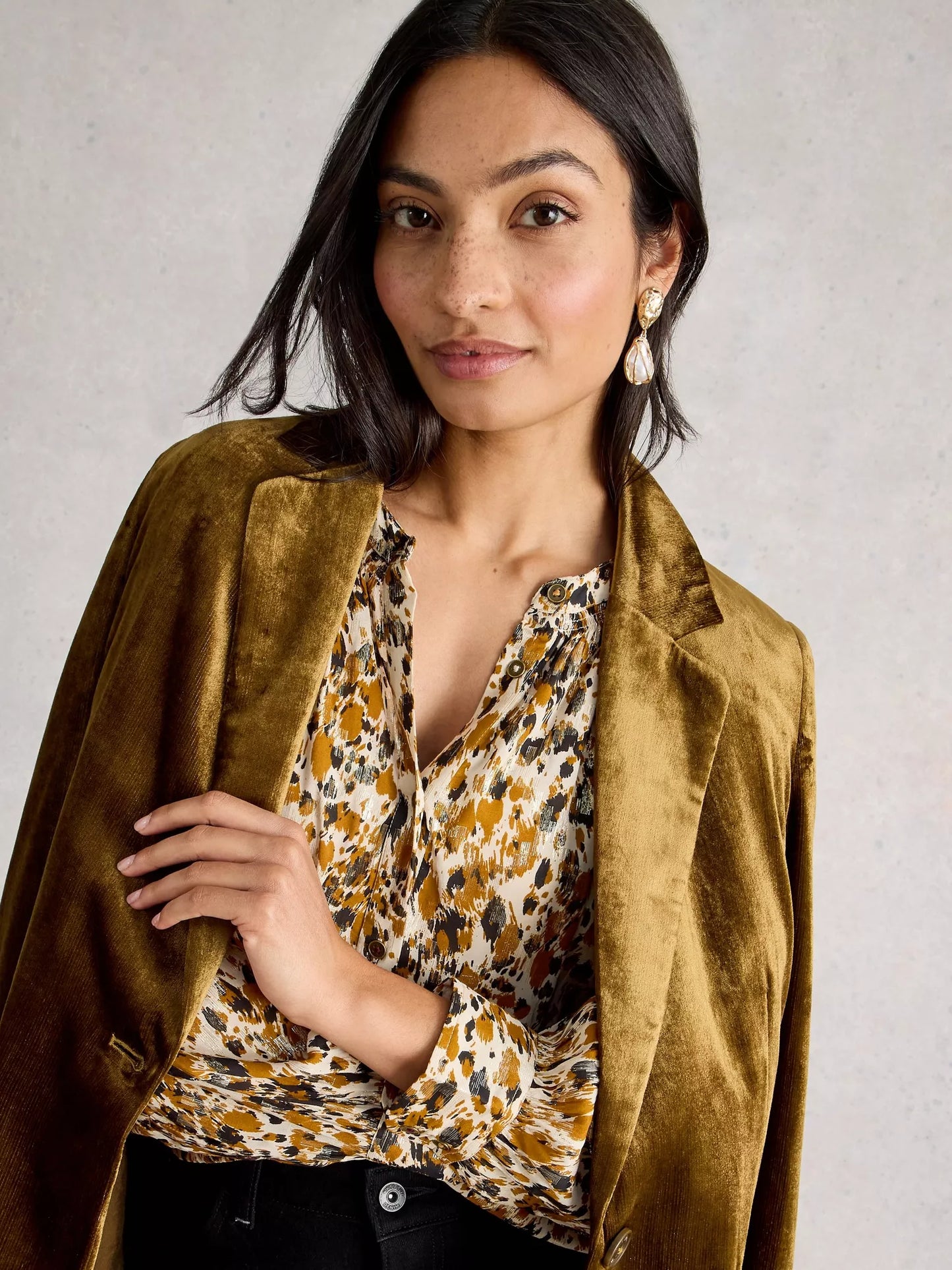 White Stuff Ari Metallic Top