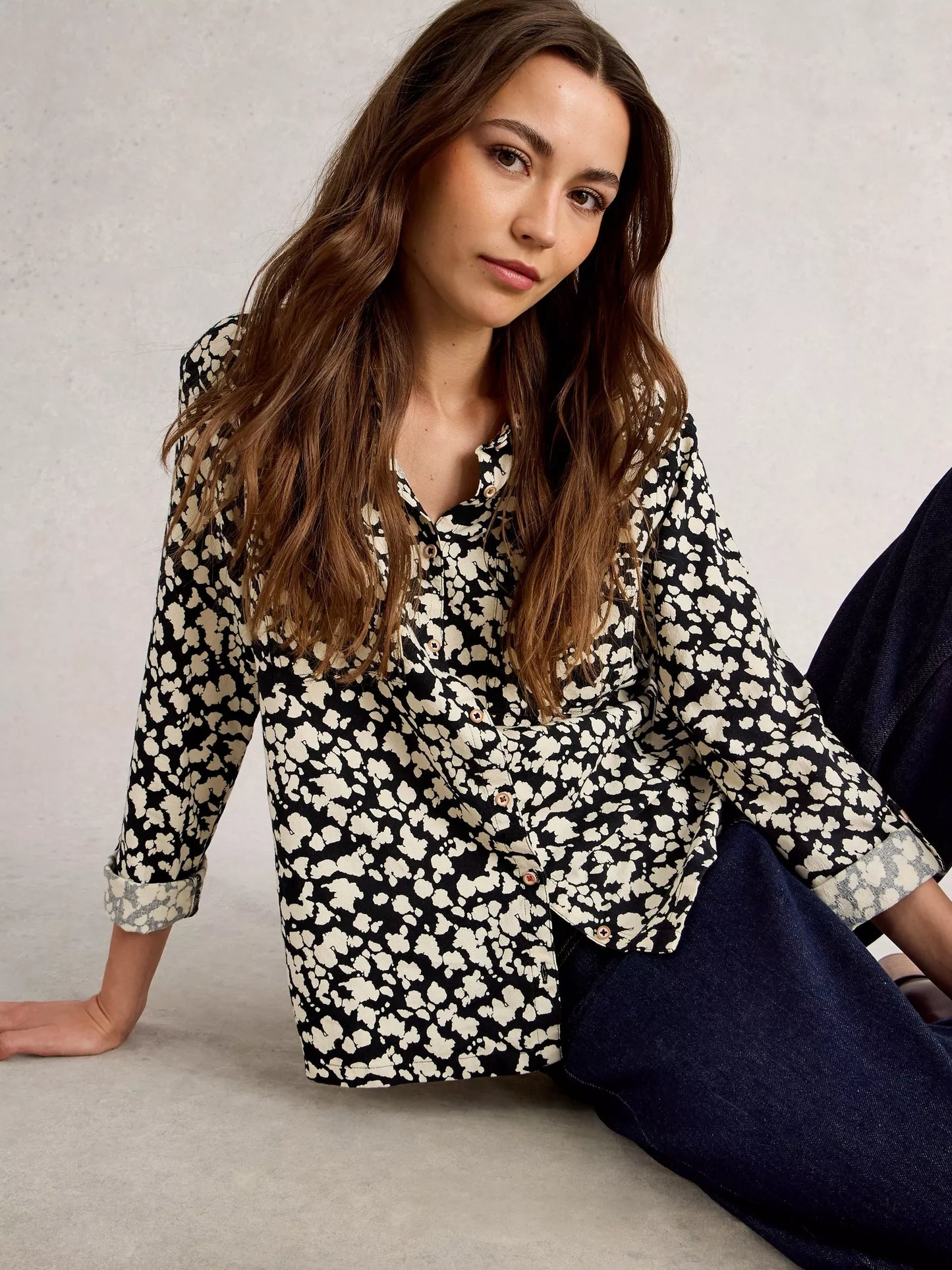White Stuff Sophie Printed Shirt