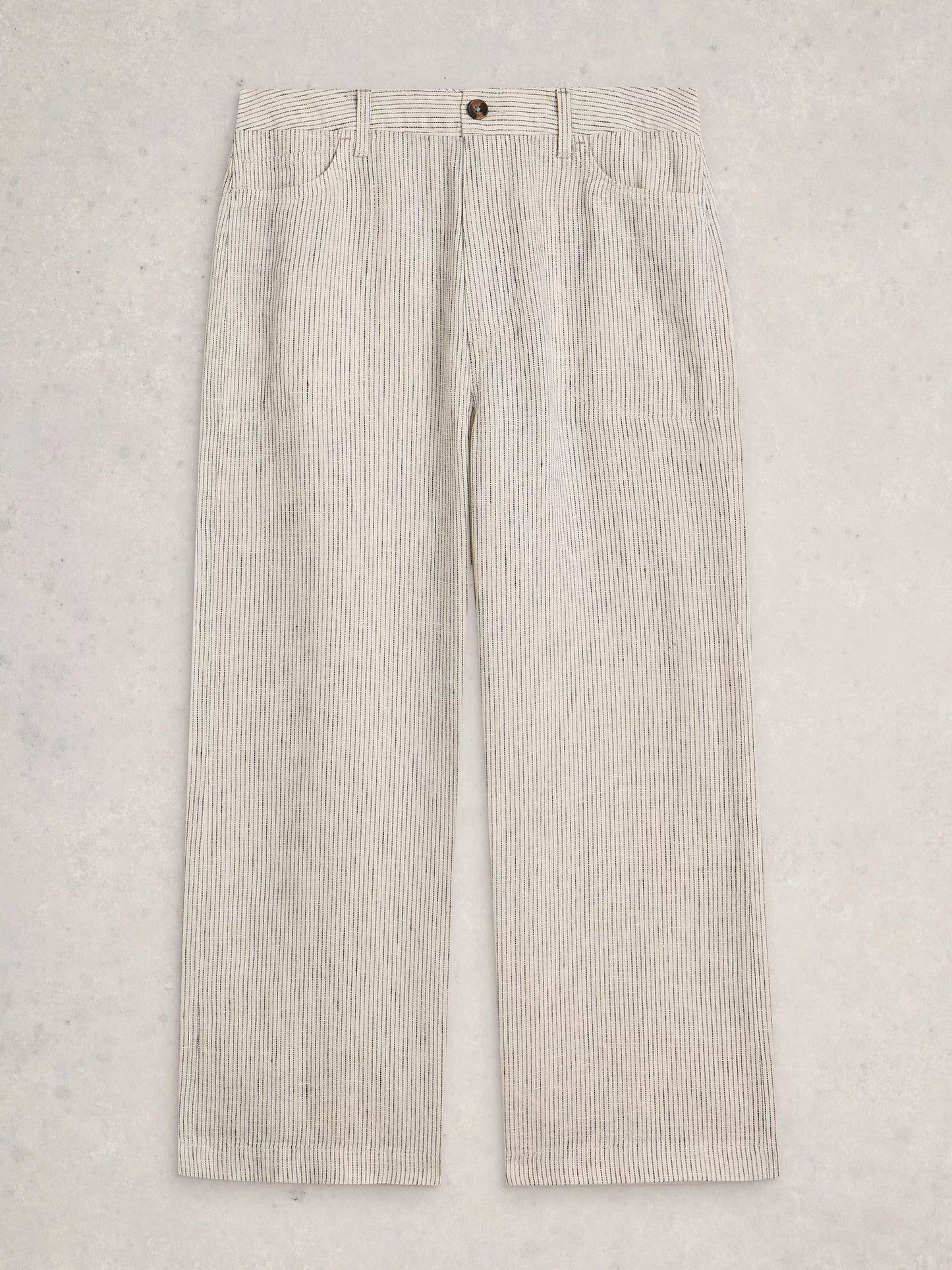 White Stuff Tia Linen Wide Leg Crop Trouser