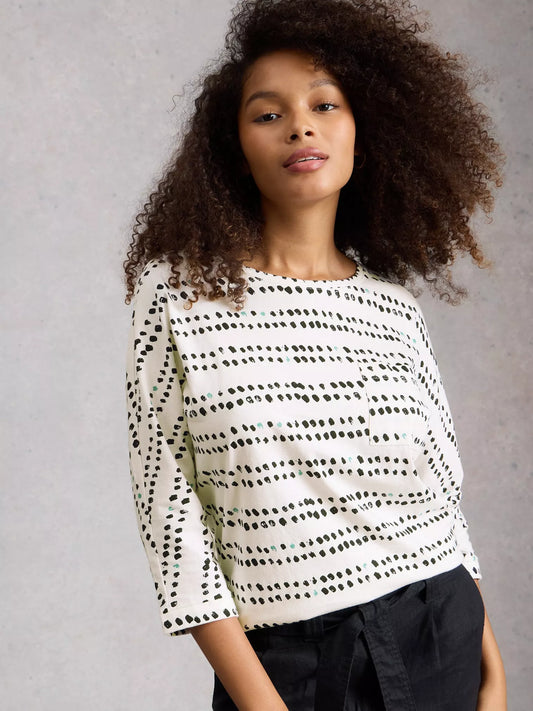 White Stuff Demi Dolman Crew Neck Top