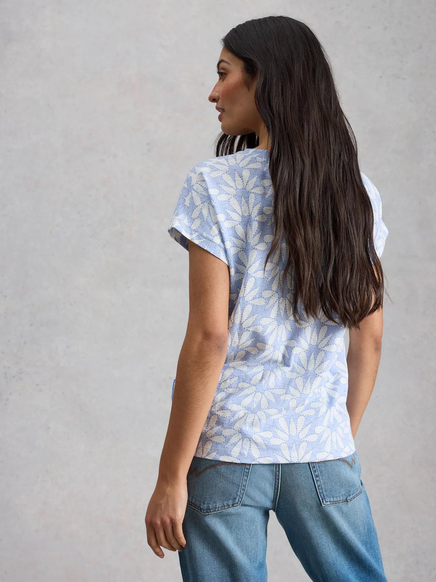 White Stuff Nelly Notch Neck T-Shirt