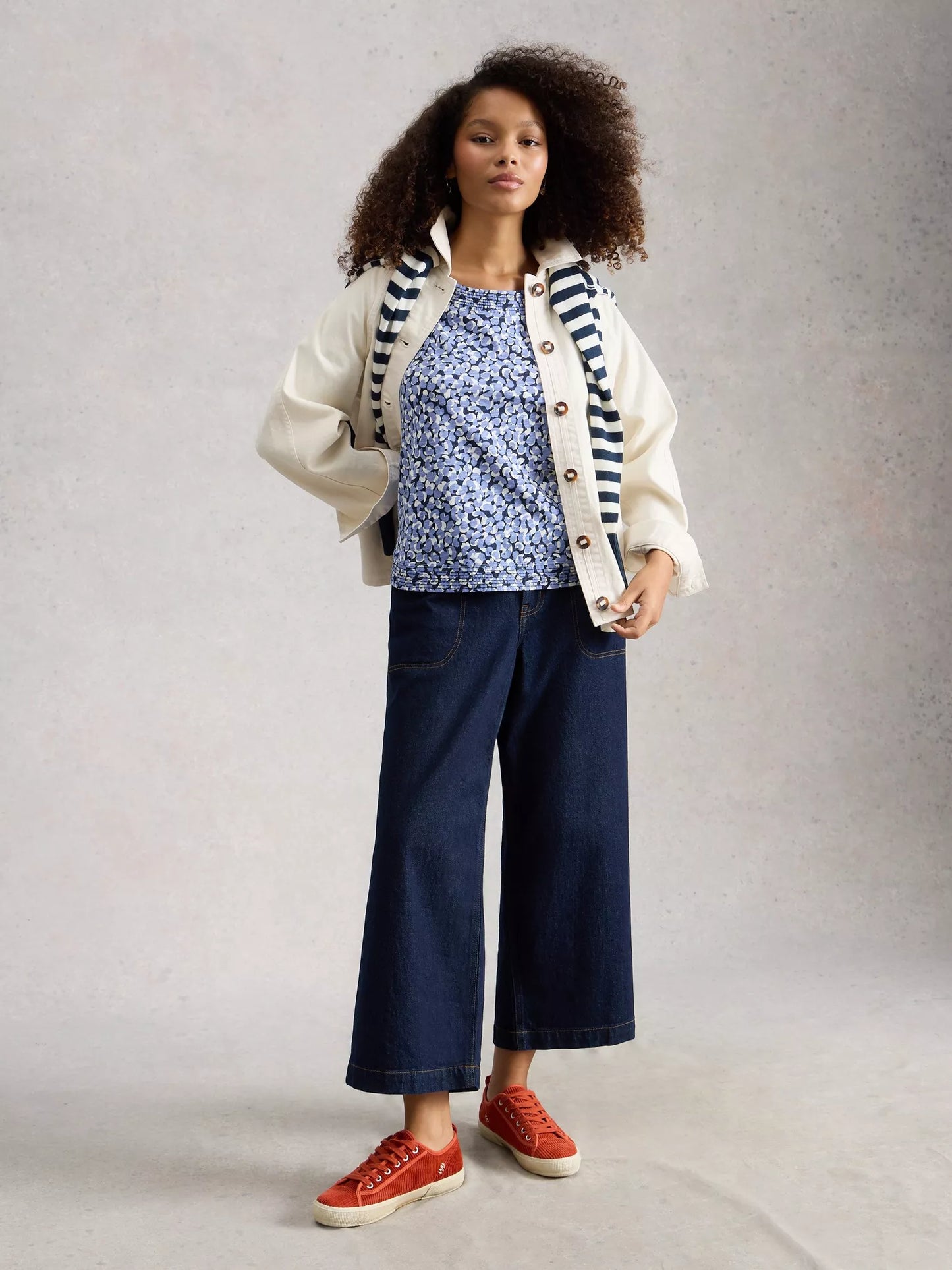 White Stuff Weaver Jersey Crew Neck Tee